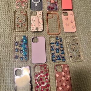 Pink and Purple Protective iPhone Cases with Floral Designs